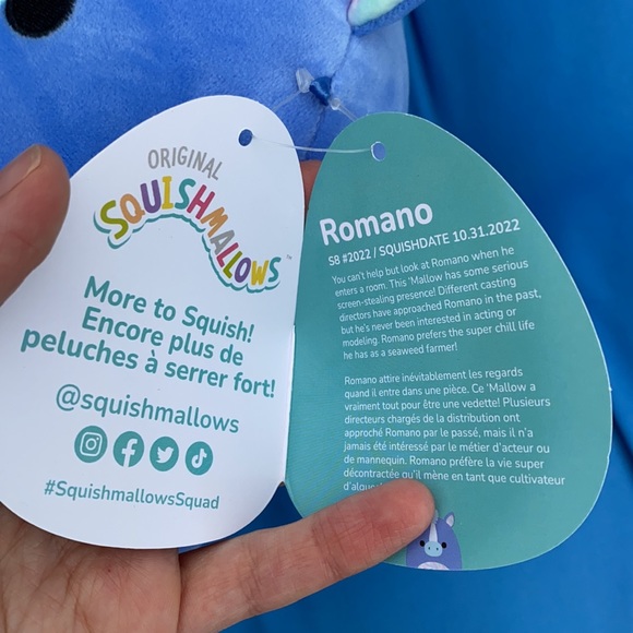 Original Squishmallow Romano Hippocampus Size 8 “ Inch NWTS - Picture 5 of 11